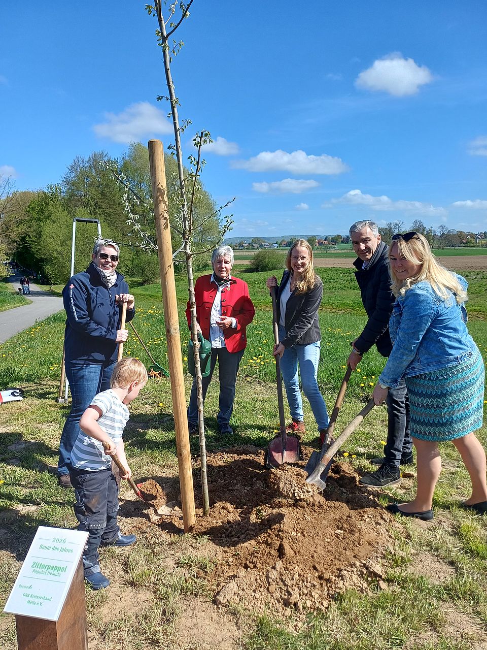 Baumpflanzaktion der Stadt Melle am 26.04.2026